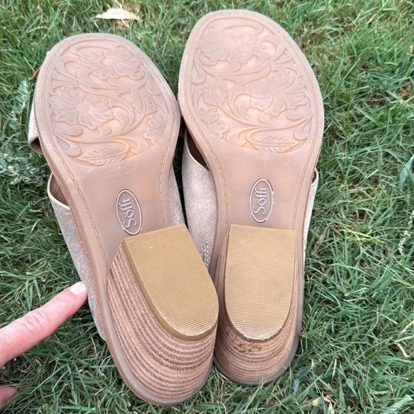 Sofft Gold Sandals Elegant Criss-Cross Design size 10 M - Picture 6 of 9